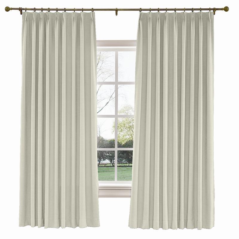 LIZ Polyester Linen Curtain Drapery Custom