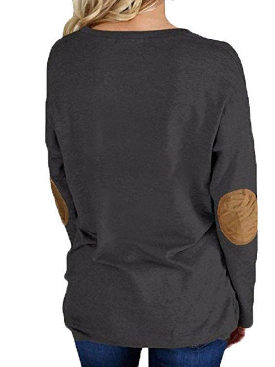 Cotton-Blend Casual Floral-Print Sweatshirt 003