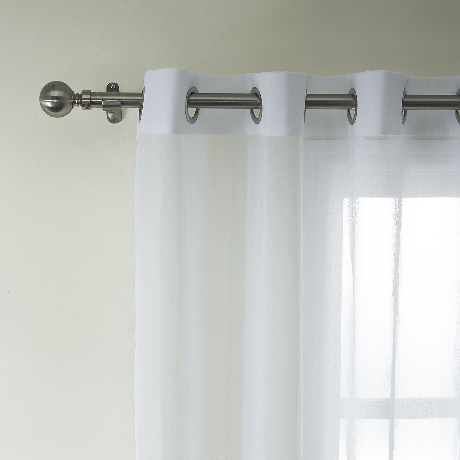 Jolly White Tulle Curtain Drapery