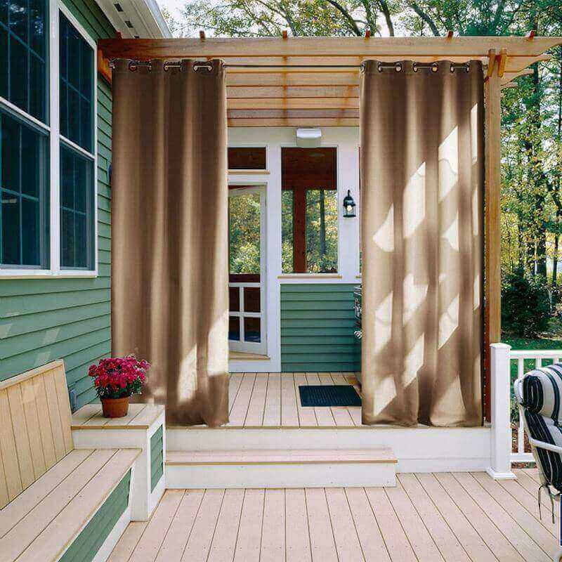 CUSTOM Edoardo Wheat Outdoor Curtain