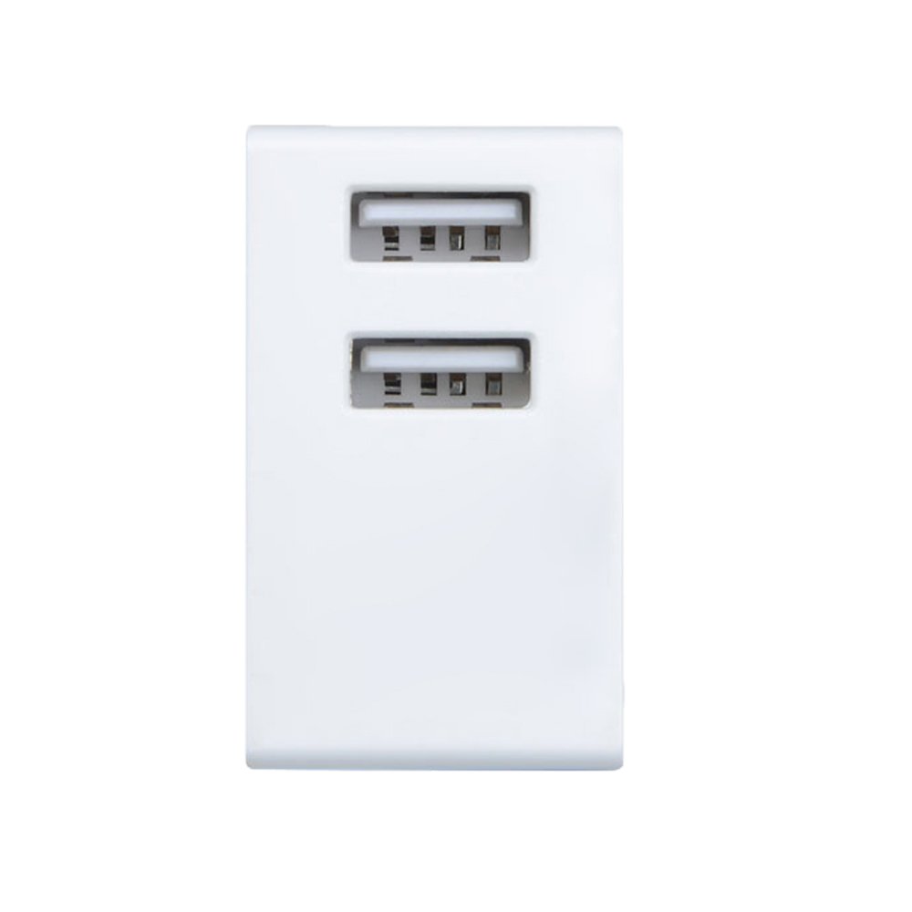 Copy Cargador, IMATEK TC2002 Blanco Cargador USB de Pared con 2 Puertos USB Power 12W / 5V 2.4A (Max), Compatible con Apple iOS, Android, iPhone 7/6s/6/Plus, iPad, iPod, Galaxy S8/S7/S6/Edge, Note 5, HTC & more phones, Tablet, Kindle.