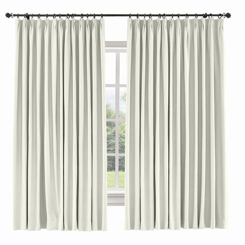 CAPRI Cotton Linen Polyester Curtain Drapery Custom