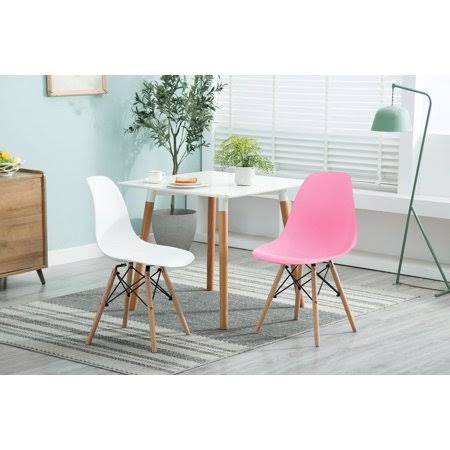 Porthos Home April Mid-Century Eames Chair, Pink