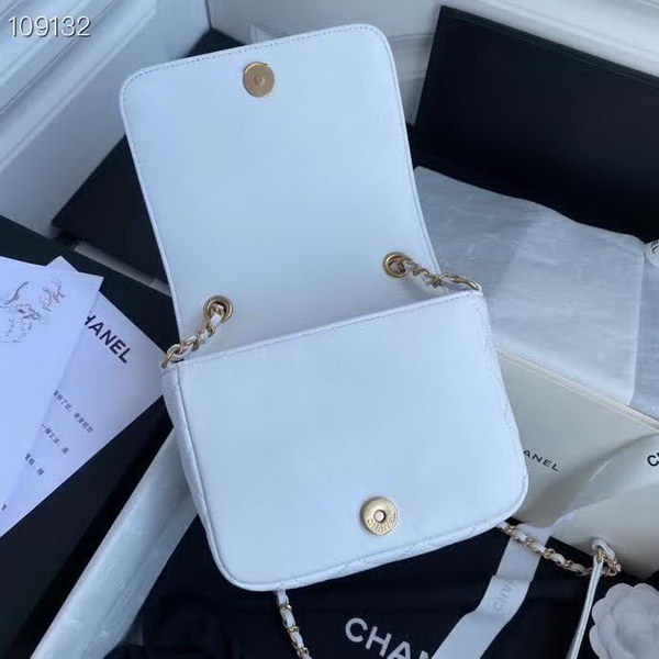 【原版皮】香奈儿/Chanel 手工系列肩背包,各种元素铆钉镶嵌成的双C标志,选用细腻羊皮,内里质感金属牛皮