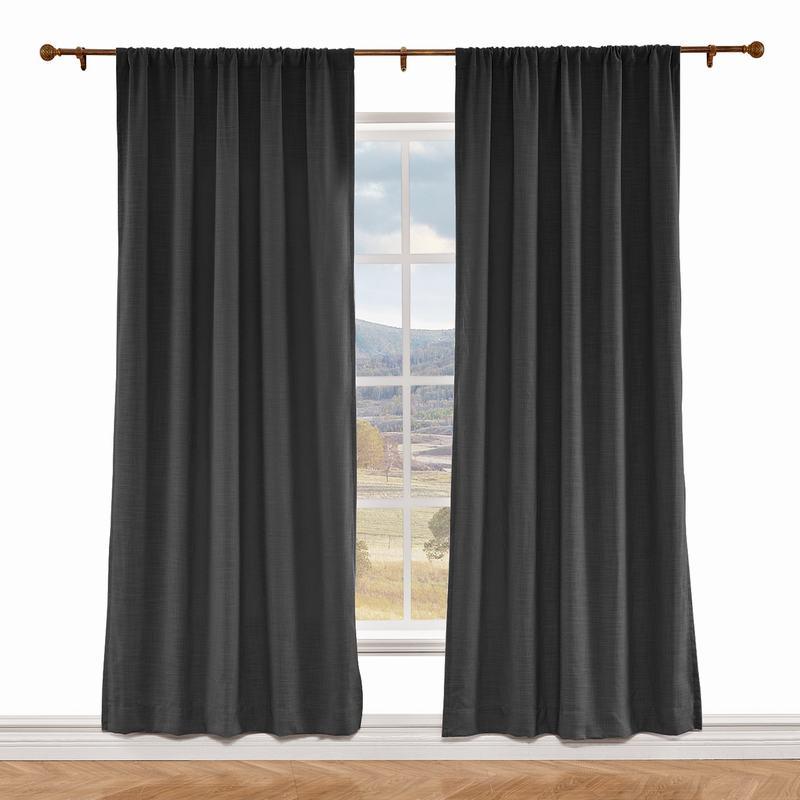 LIZ Polyester Linen Curtain Drapery Custom