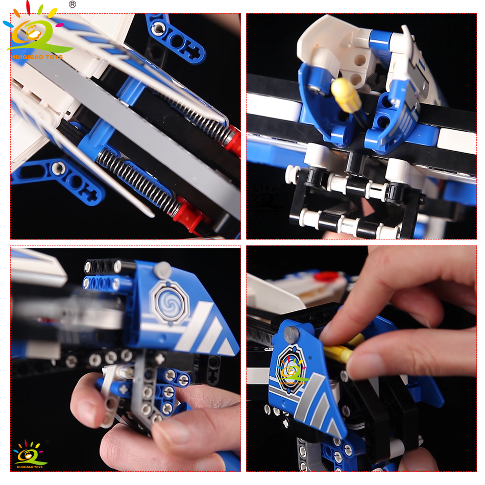 322pcs Crossbow Pistol Building Blocks Compatible legoingly Technic Weapon Gun Bricks Educational Shooting Toys for children boy
