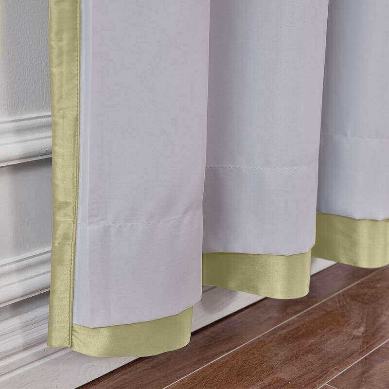 CUSTOM Lao Hang Zhou Khaki Polyester Cotton Thermal Insulated Curtain