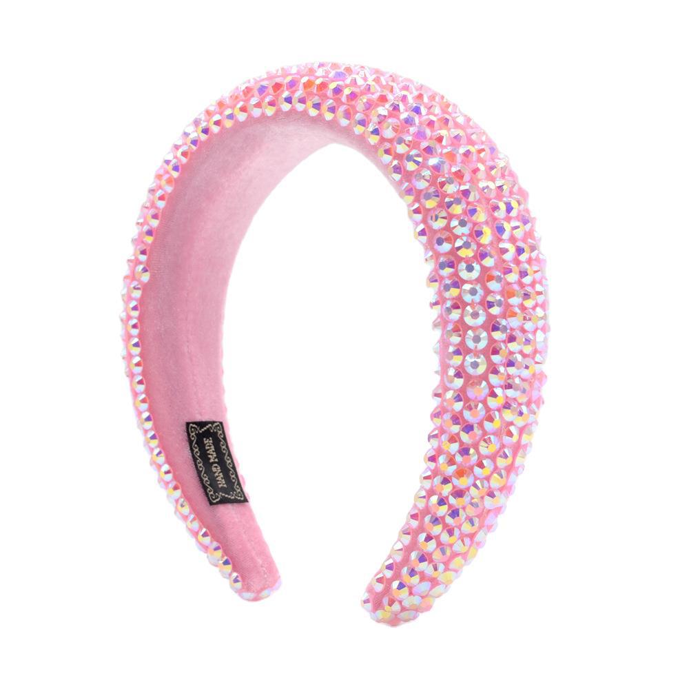 跨境欧美热卖巴洛克发箍头箍韩国满钻海绵带钻韩版宽边水钻发箍