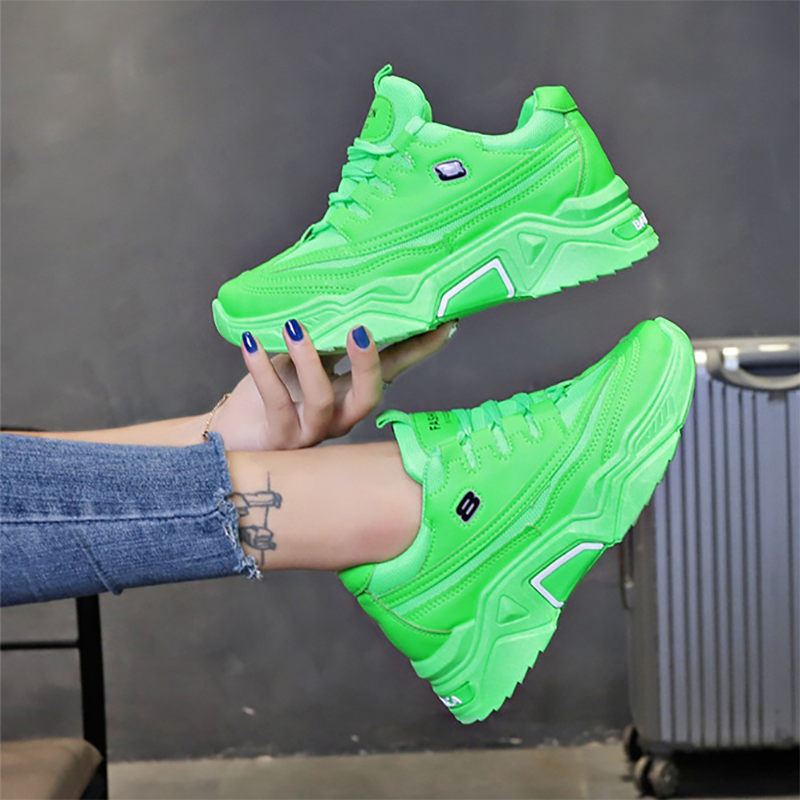 复制Women's Fashion Breathable Mesh Platform Sneakers