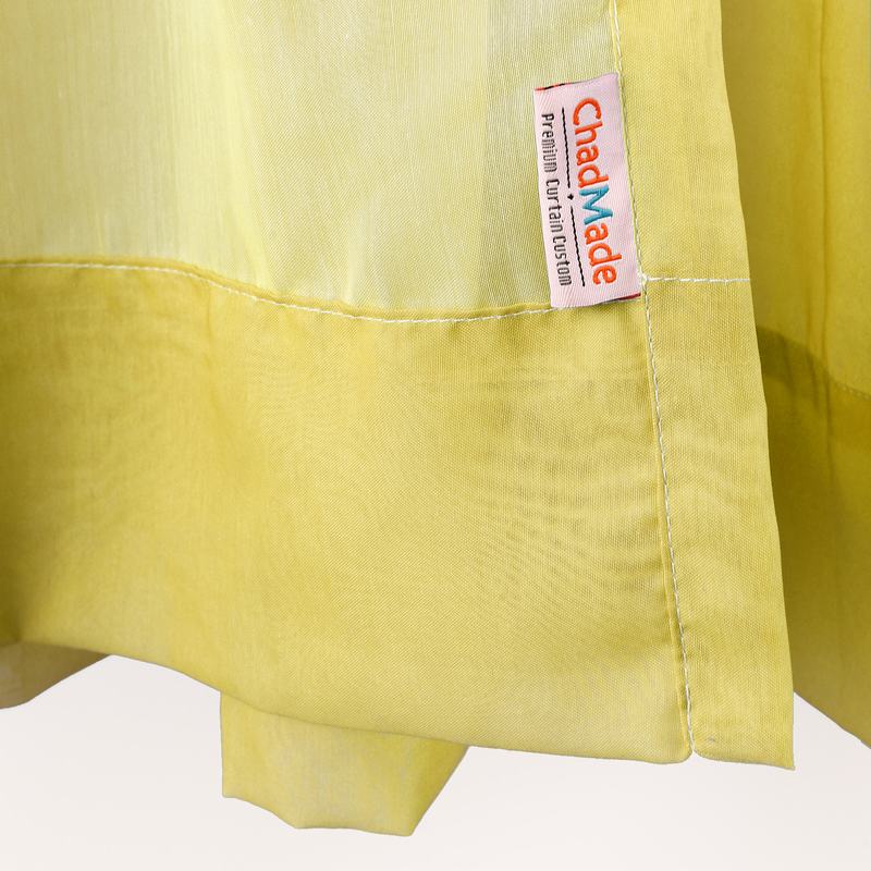 Nickel Grommet Gradient Ombre Sheer Curtain Tulle Gradual Drape HANNA