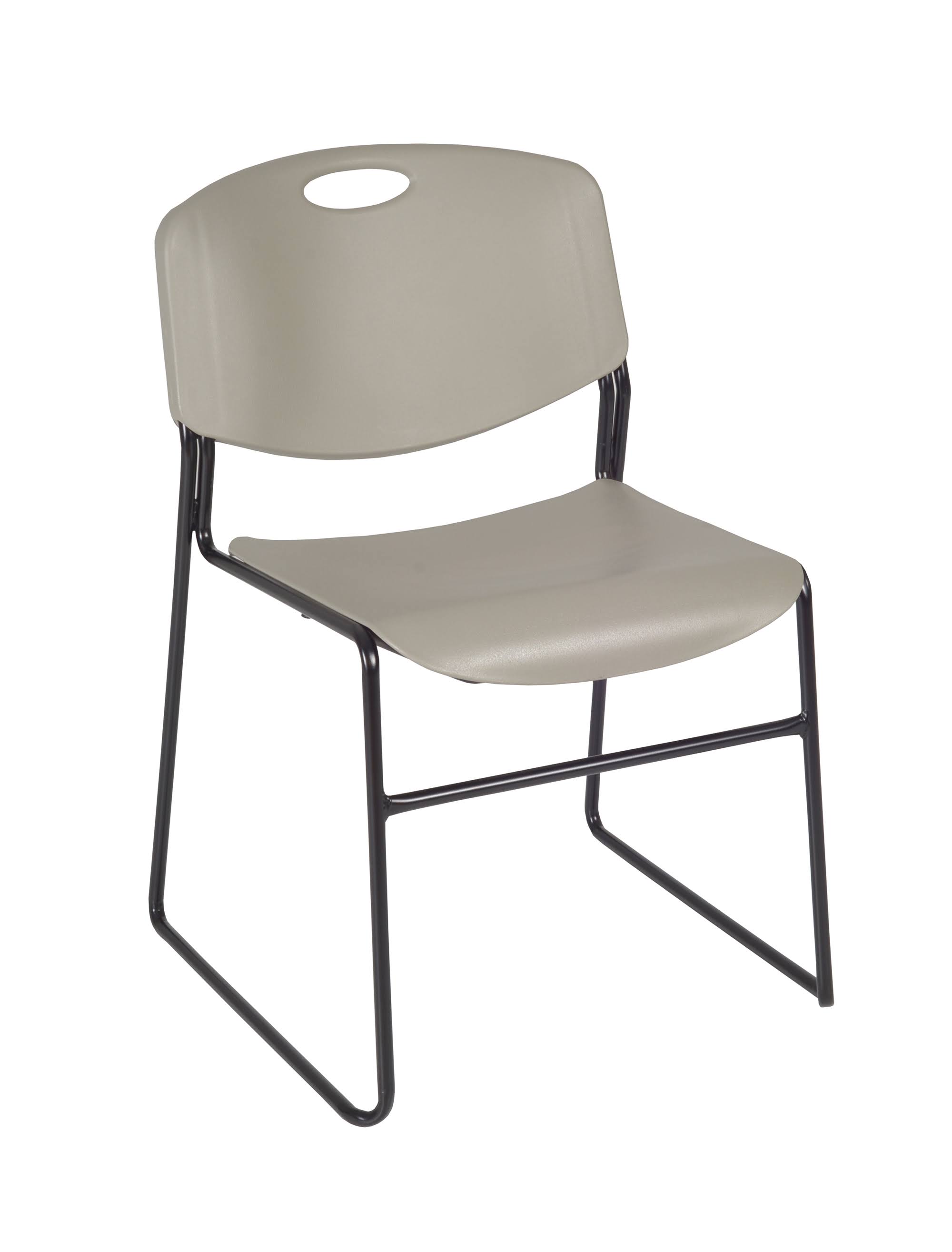 Regency 60x22 x 24x22 Kee Training Table- Mahogany/ Black 2 Zeng Stack Chairs- Grey