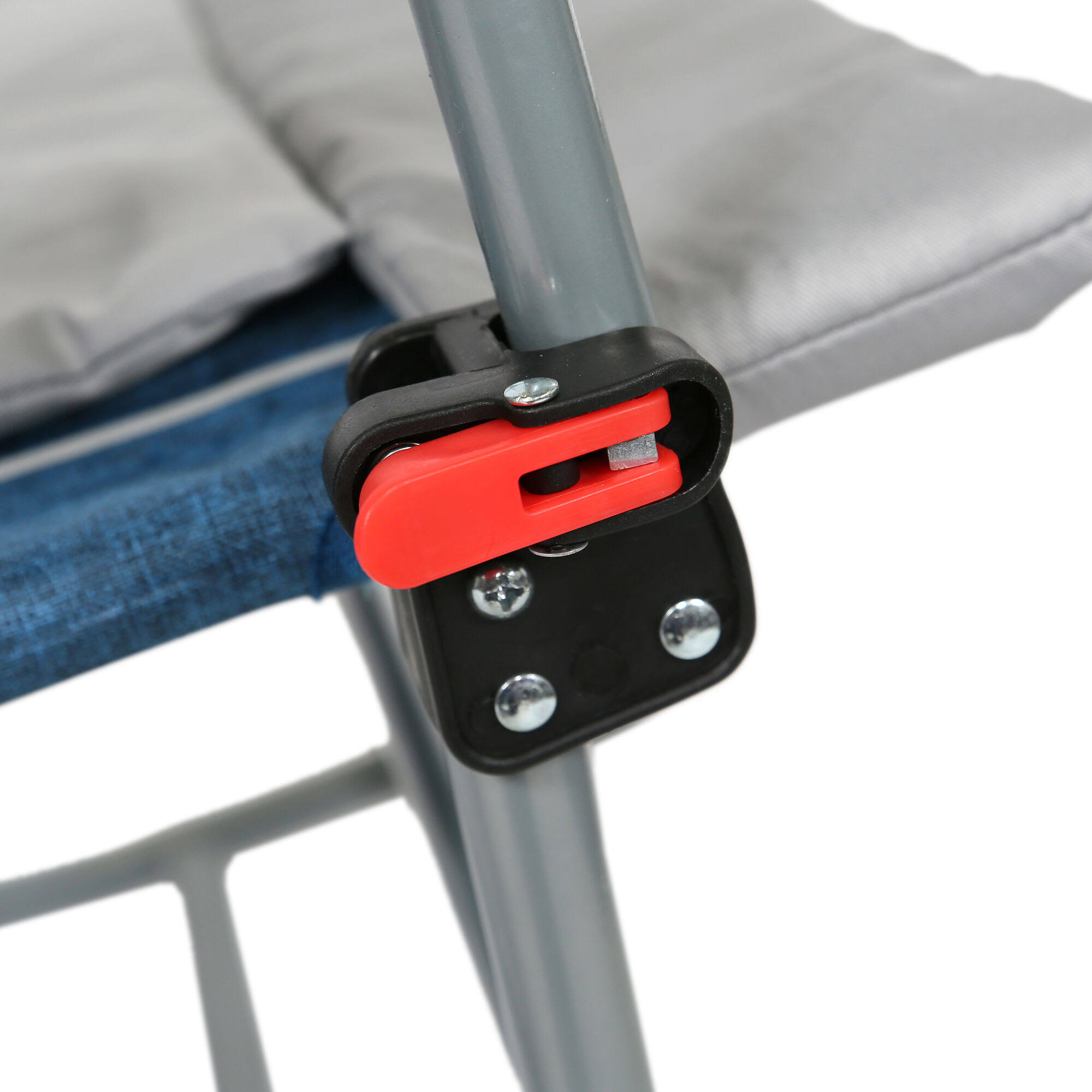 Venture Forward Rocking Chair with Removable Pad, Blue/ Grey in Blue/Gray