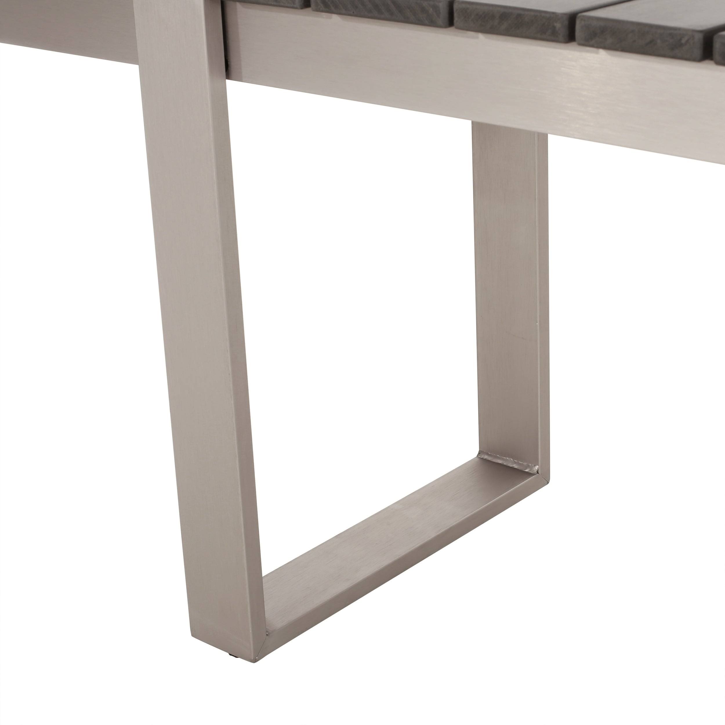 Christopher Knight Home 313718 Dining Bench, Silver + Gray