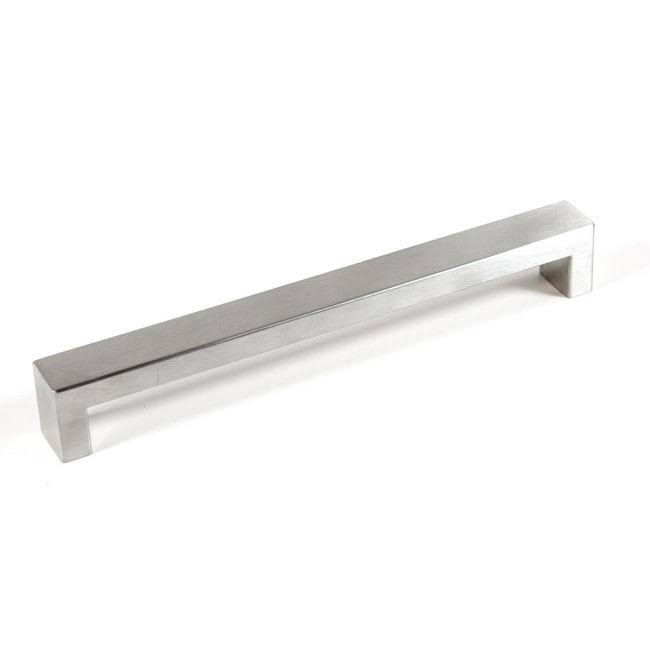10-1/2-Inch (226mm) Bold Design Stainless Steel (Silver) Brushed Nickel Contemporary Cabinet Bar Pulls (Set of 15)