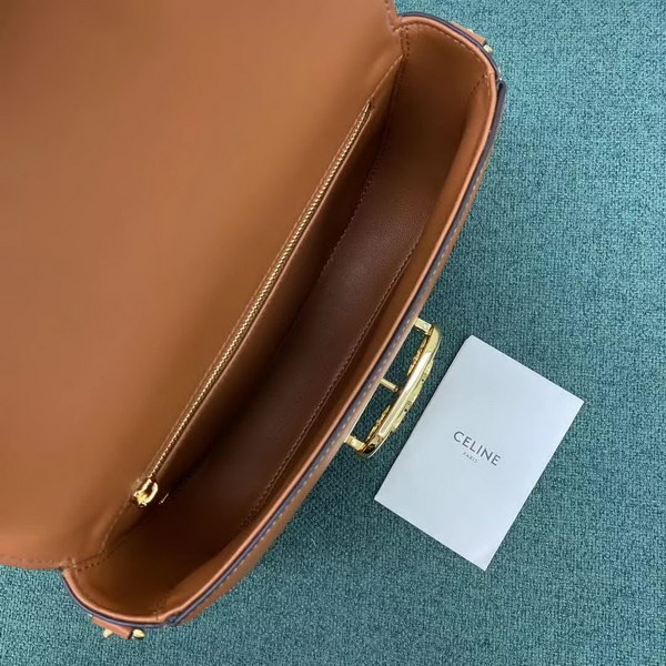 【原版皮】赛琳/Celine Maillon肩背包,简约无多余的修饰,高级的质感,Logo五金镂空设计增添包的独特,一见倾心,外牛皮,内衬羊皮,款号:191343