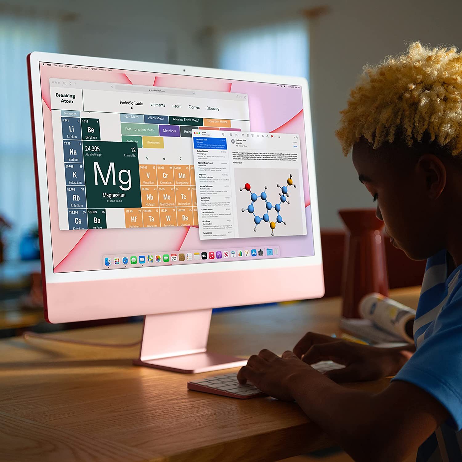 2021 iMac (24-inch, M1 chip with 8‑core CPU and 8‑core GPU, 8GB RAM, 512GB) - Silver