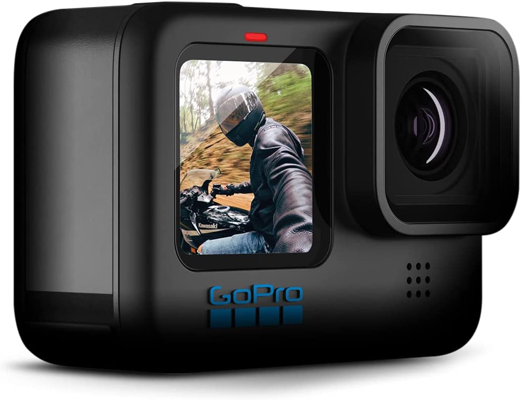 GoPro HERO10 (Hero 10) Black - Waterproof Action Camera with Front LCD and Touch Rear Screens, GP2 Engine, 5K HD, 23MP Photos, Live Streaming, 64GB Card, 50 Piece Accessory Kit and 2 Extra Batteries