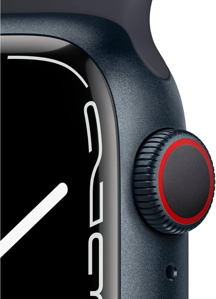 Apple Watch Series 7 (GPS, 41mm) Starlight Aluminum Case with Starlight Sport Band, Regular (Renewed)