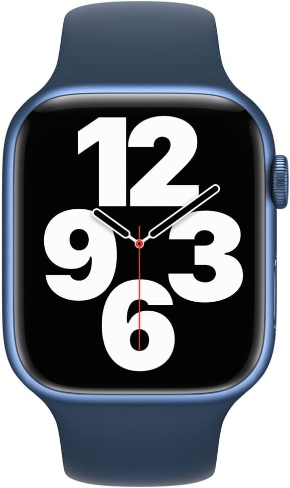 Apple Watch Series 7 (GPS, 41mm) Starlight Aluminum Case with Starlight Sport Band, Regular (Renewed)