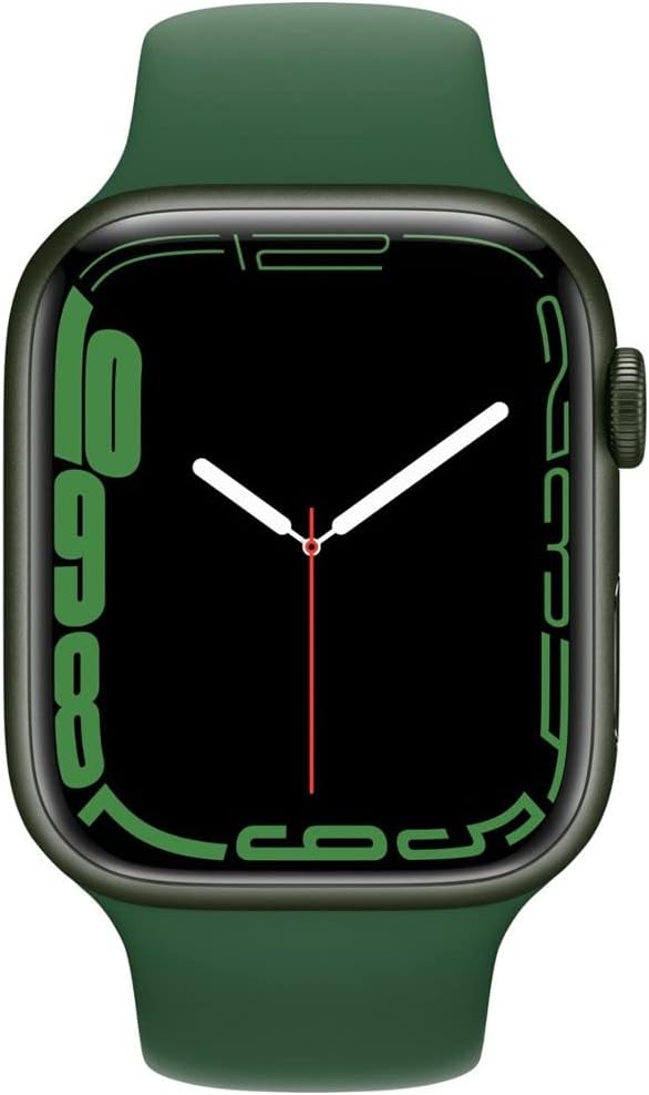 Apple Watch Series 7 (GPS, 41mm) Starlight Aluminum Case with Starlight Sport Band, Regular (Renewed)