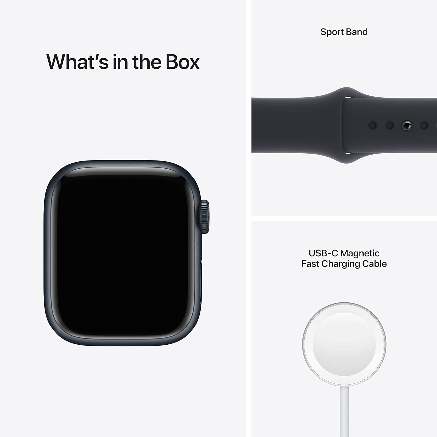 Apple Watch Series 7 (GPS, 41mm) Starlight Aluminum Case with Starlight Sport Band, Regular (Renewed)