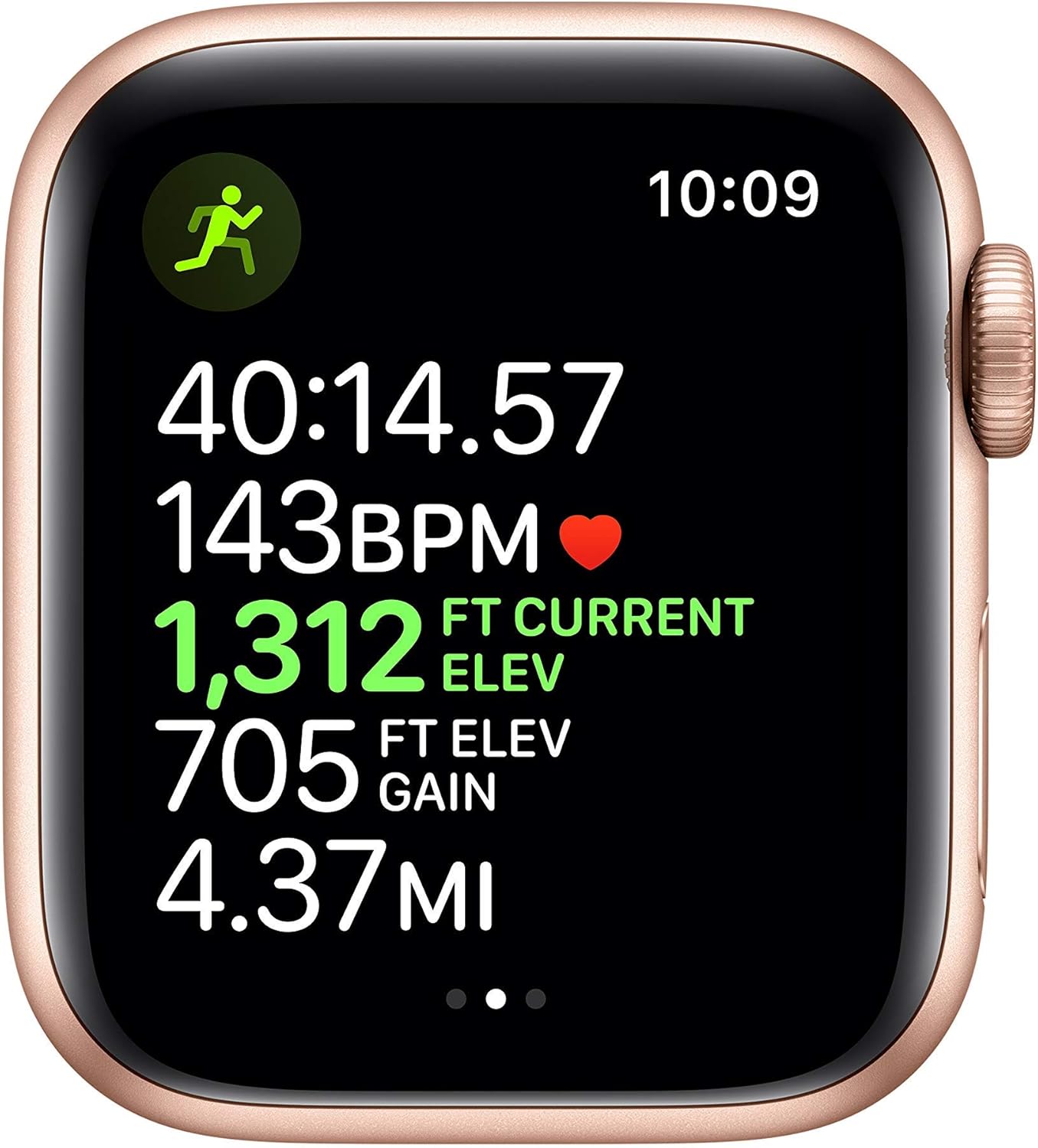 Apple Watch Series 5 (GPS, 44MM) - Space Gray Aluminum Case with Black Sport Band (Renewed)