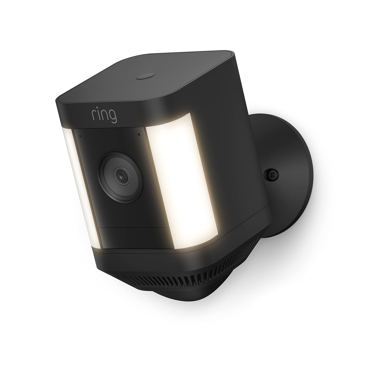 Ring Spotlight Cam Plus, Battery | Two-Way Talk, Color Night Vision, and Security Siren (2022 release) - White