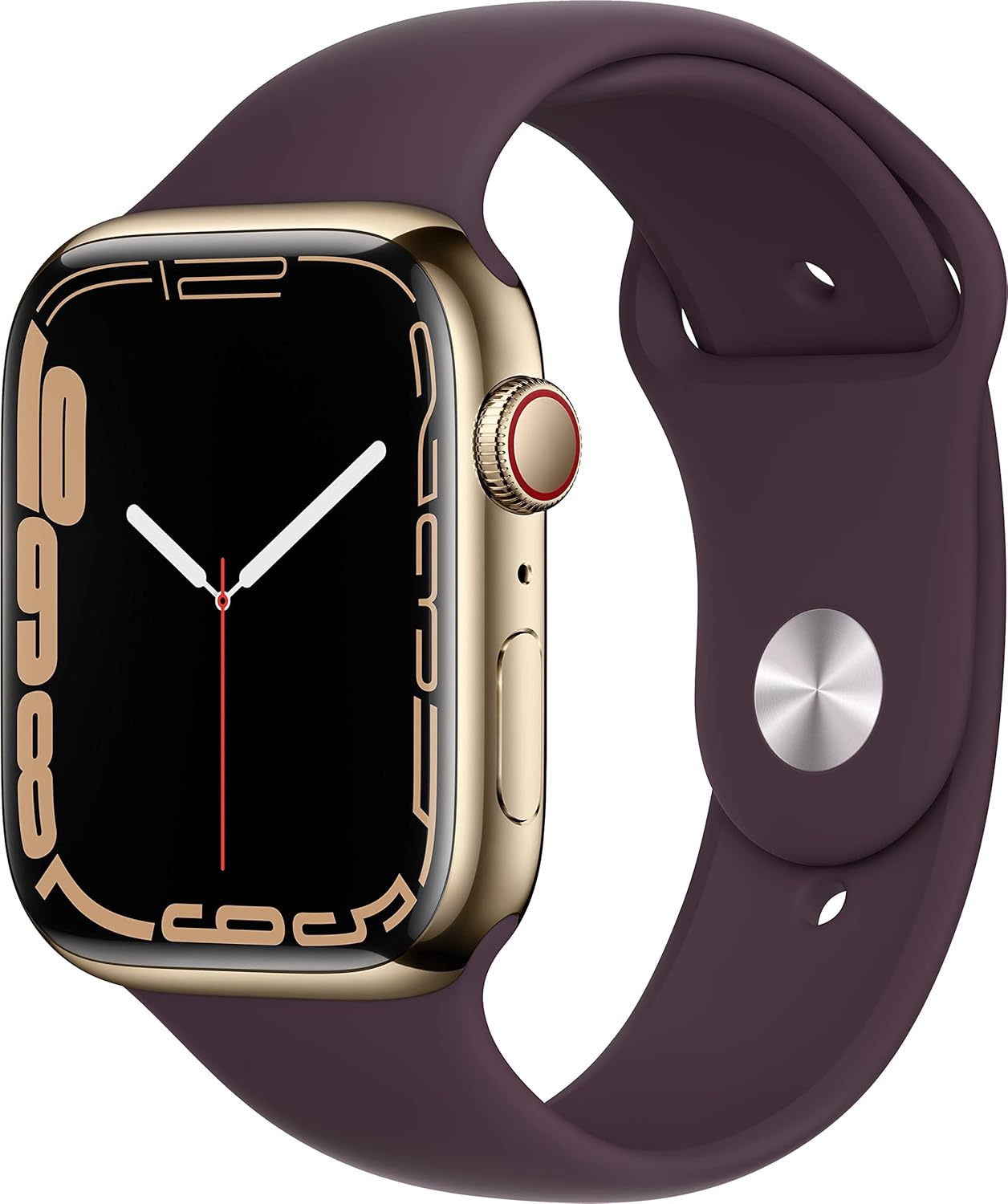 Apple Watch Series 7 (GPS, 41mm) Starlight Aluminum Case with Starlight Sport Band, Regular (Renewed)