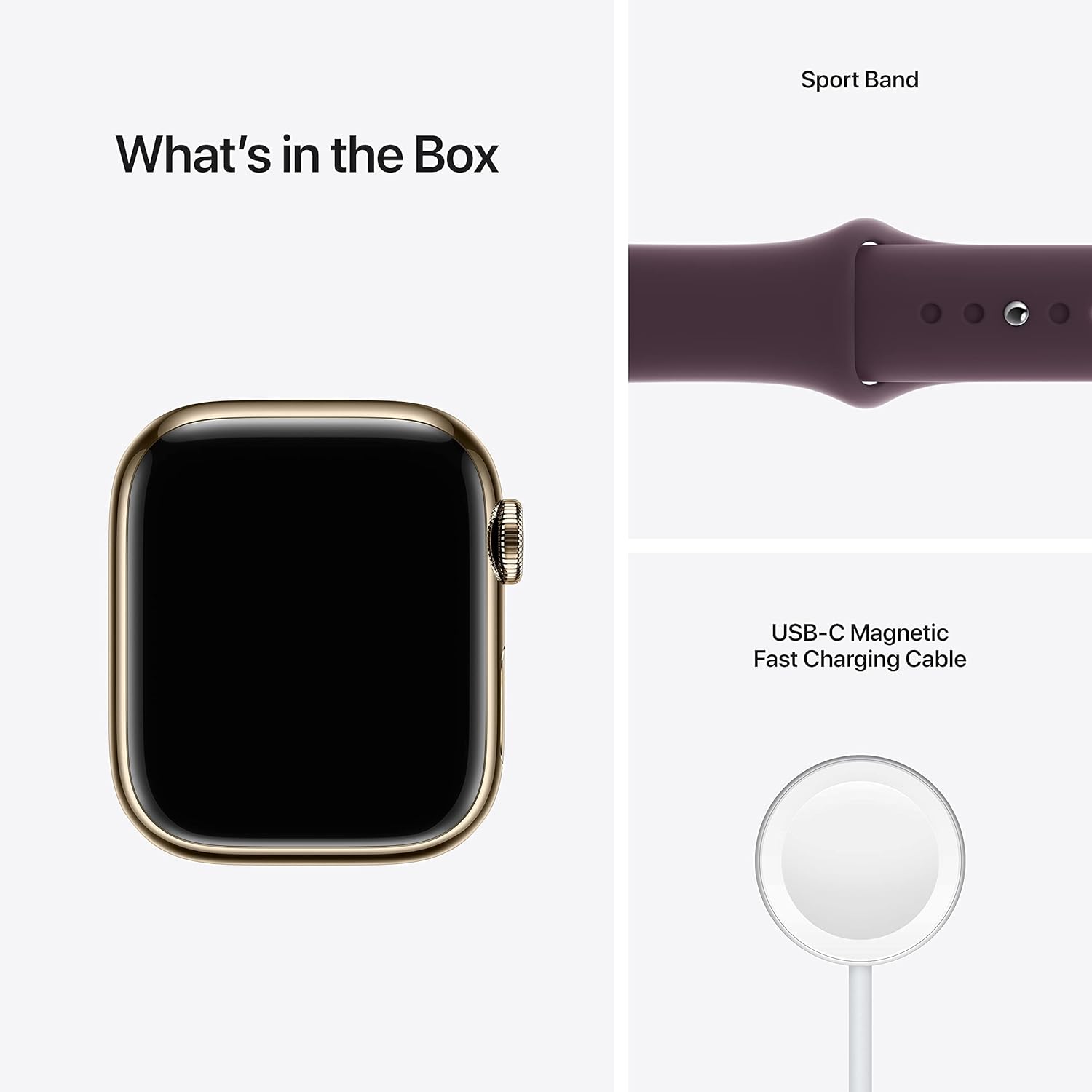 Apple Watch Series 7 (GPS, 41mm) Starlight Aluminum Case with Starlight Sport Band, Regular (Renewed)