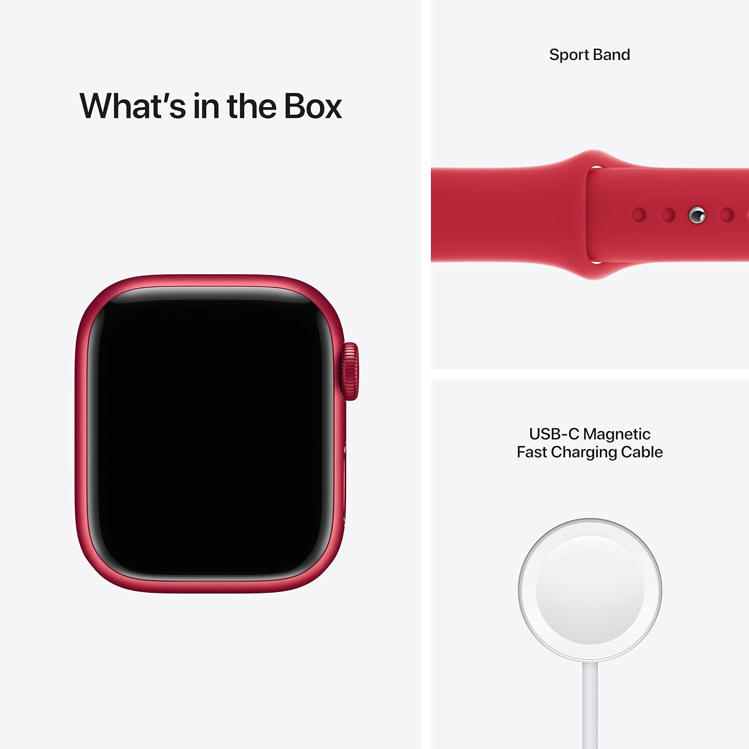 Apple Watch Series 7 (GPS, 41mm) Starlight Aluminum Case with Starlight Sport Band, Regular (Renewed)