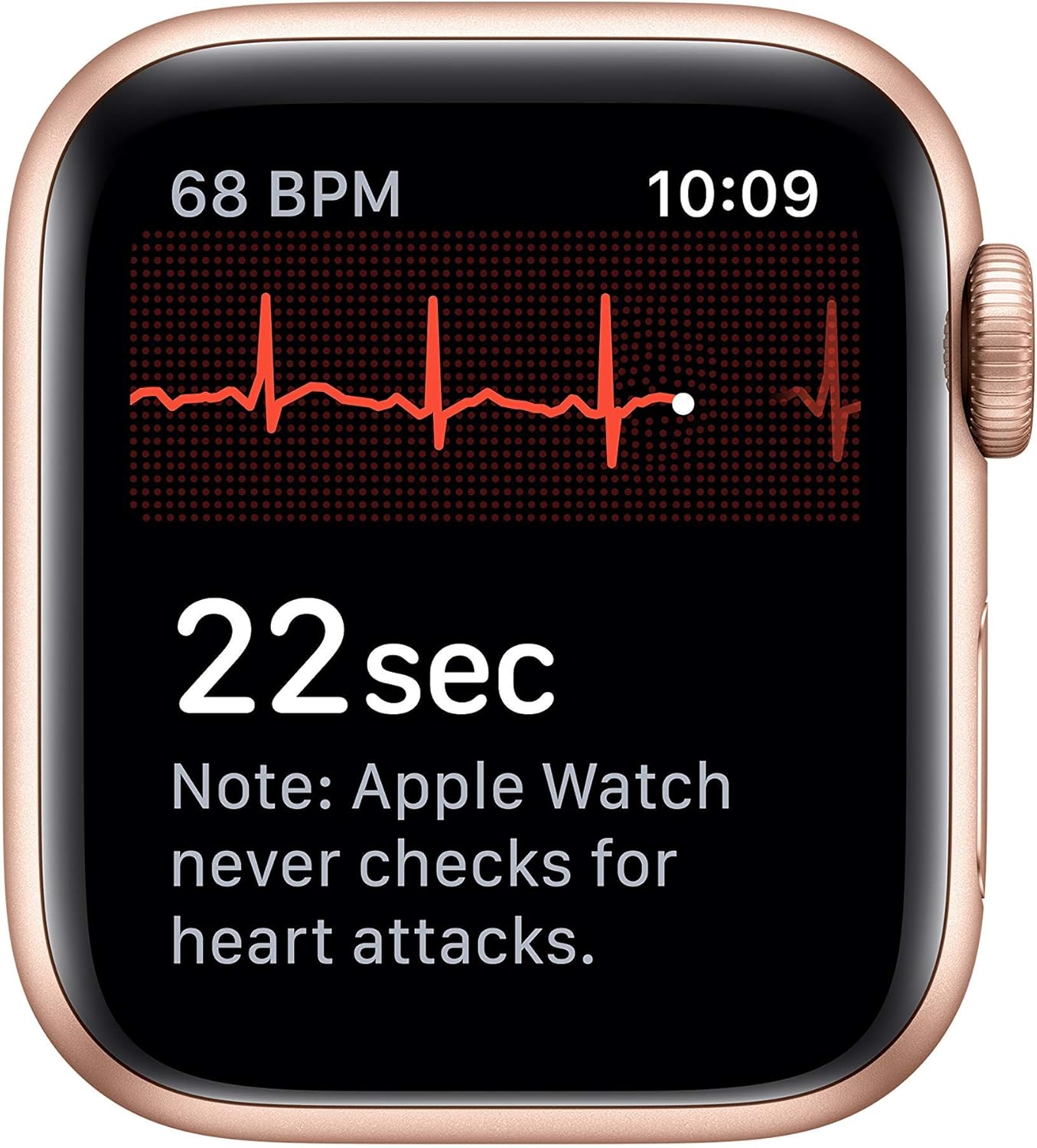 Apple Watch Series 5 (GPS, 44MM) - Space Gray Aluminum Case with Black Sport Band (Renewed)